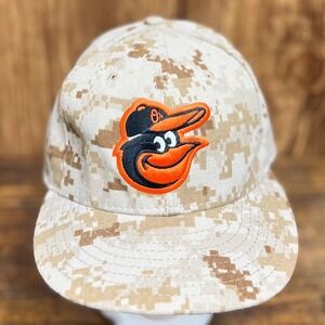 Baltimore Orioles 59FIFTY Hat 7 1/4 Camo Fitted MLB Cap New Era Digital Military